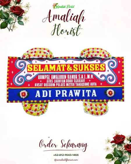 Papan Bunga Ucapan Selamat Karet Semanggi